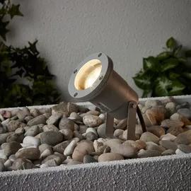 Brilliant Außenleuchte Aluminium 16 cm inkl. Erdspieß grau