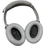 OHRPOLSTER für Bose QuietComfort QC15 QC25 QC35 QC45 QC35 II Leder Silber 1 Paar - Silber