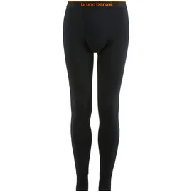Bruno Banani Lange Unterhose Warm Up mit kontrastfarbenem Logobund Gr. L, schwarz, , Mix unifarben, schwarz, NOS