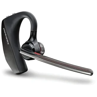 Plantronics – Voyager 5200 (Poly) Wireless Bluetooth-Headset mit Active Noise-Cancelling + WindSmart-Technologie + SoundGuard - inkl. Ladekabel (ohne Lade-Etui), schwarz