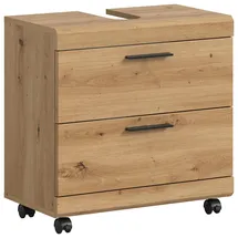 xonox.home Waschbeckenunterschrank Scout 60 x 60 x 34 cm Artisan/Schwarz