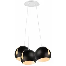 s.luce Ball 3-flg. 3x20 cm Schwarz/Weiß Rund