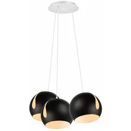 s.luce Ball 3-flg. 3x20 cm Schwarz/Weiß Rund