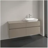 Villeroy & Boch V&B Waschtischunterschrank Collaro 140x54,8x50cm, WT r, LED-Beltg. 10W, Tau