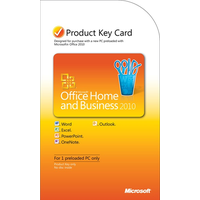 Microsoft Office Home & Business 2010 PKC DE Win