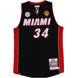 Mitchell And Ness  Unterhemden Maillot Miami Heat Authentic Ray Allen Road Finals 2012/13  in Schwarz, EU L