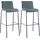 CLP Barhocker 2er Set mit Lehnen stapelbar Metall 150 kg belastbar  blau/schwarz