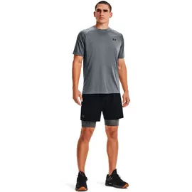 Under Armour Heatgear Compression Long Baselayer-shorts - Carbon Heather / Black - 2XL