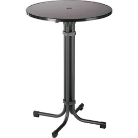 BEST Freizeitmöbel Multiflex Ø 80 x 110 cm anthrazit klappbar