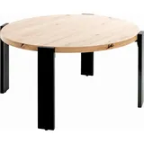 Die Möbelfundgrube Couchtisch Eiche Schwarz 75 x 42 cm