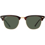 Ray Ban Clubmaster Classic RB3016 W0366 51-21 gloss tortoise/green