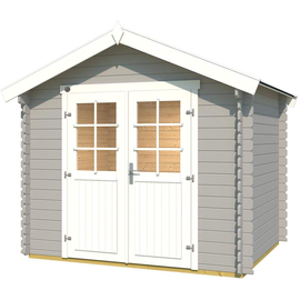 Weka Gartenhaus 209 2,5 x 2,5 m hellgrau