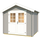 Weka Gartenhaus 209 2,5 x 2,5 m hellgrau