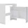vidaXL Bartisch mit 2 Tischplatten 40 x 120 x 130 cm Weiß