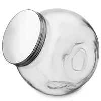 Orion Küchenbehälter Glasbehälter Lebensmittelbehälter Vorratsdose aus Glas mit Schraubdeckel für lose Produkte Süßigkeiten Kaffee 3l - Transparent