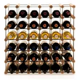 Proregal Weinregal Braun, Holz, Kiefer, Rechteckig, 62.5x62.5x24.5 cm, Wohnzimmer, Regale, Weinregale