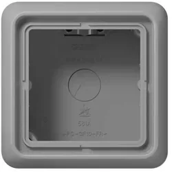 Jung Gehäuse AP 1-fach Kst grau glänzend AP-Geh CD / CD 500 Aufputz CD 581 A GR