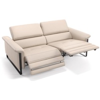 Sofanella 2-Sitzer Leder Palma, Relaxsofa, Designsofa, Designer Couch, Italienisches Sofa, 2er Sofa beige