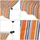 DETEX Klemmmarkise 400 cm orange/weiß