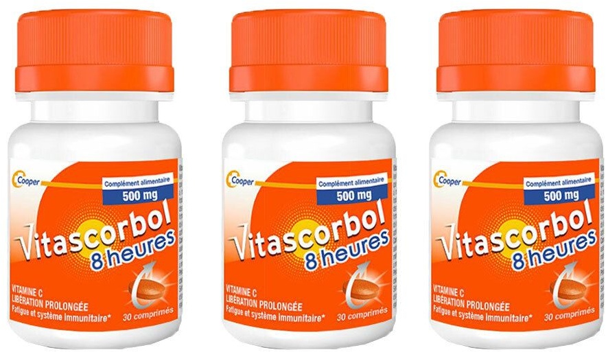 COOPER Vitascorbol 8 heures 500 mg 3x30 pc(s) comprimé(s)