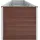 vidaXL Garten-Hochbeet verzinkter Stahl rechteckig 400 x 80 x 77 cm Braun 