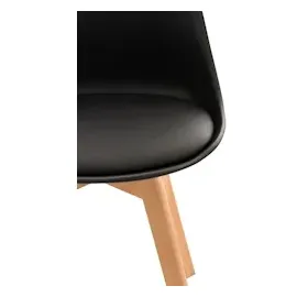 CLP 4er Set Esszimmerstuhl Linares Kunststoff I Stoff I Samt I Cord I Lederoptik I Lehnstuhl Mit Holzgestell