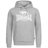 Lonsdale Herren Kapuzensweatshirt schmale Passform Fremington grau XL