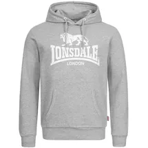 Lonsdale Herren Kapuzensweatshirt schmale Passform Fremington grau XL