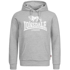 Lonsdale Herren Kapuzensweatshirt schmale Passform Fremington grau XL
