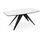 Feldmann-Wohnen Ferro 160 x 80 x 76 cm Bianco Marmor/Schwarz