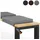 lycce Bankauflage 100 x 35 cm Grau