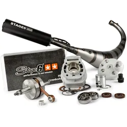 Motorpack Zylinder + Kurbelwelle + Auspuff Stage6 Sport MK2 50cc Derbi Euro3 / Euro4