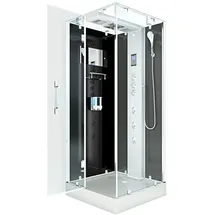 AcquaVapore Dampfdusche Duschtempel Sauna Dusche Duschkabine D38-13L2 90x90 cm ohne 2k Scheiben Versiegelung