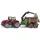 Sieper GmbH 1134 - Massey Ferguson Traktor mit Forstanhänger grün/rot 1:32
