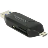 DeLock Micro USB OTG Card Reader + USB 3.0 A Stecker