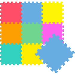 LittleTom Puzzlematte Baby Puzzlematte ab 0 Kinder Spielmatte Uni, EVA Krabbelmatte div. Farben bunt
