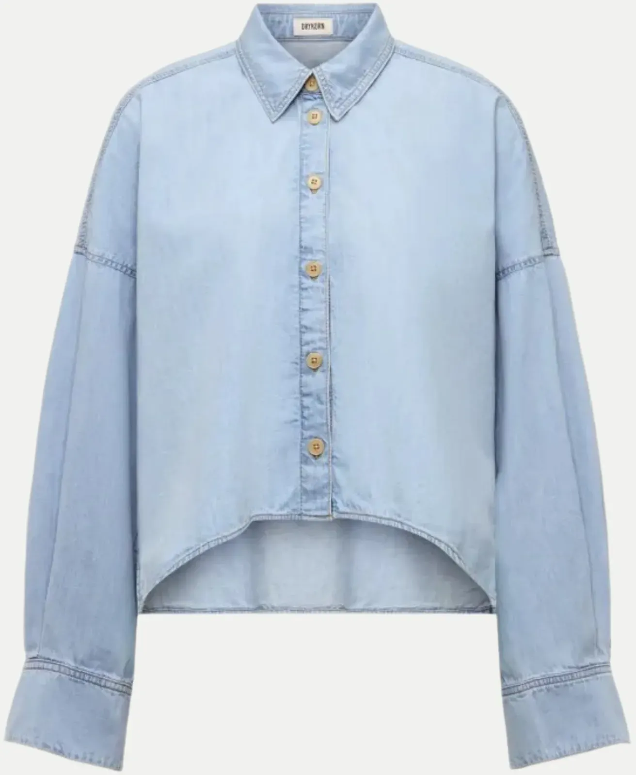 Oversized Hemdbluse OSHIA Blau 2