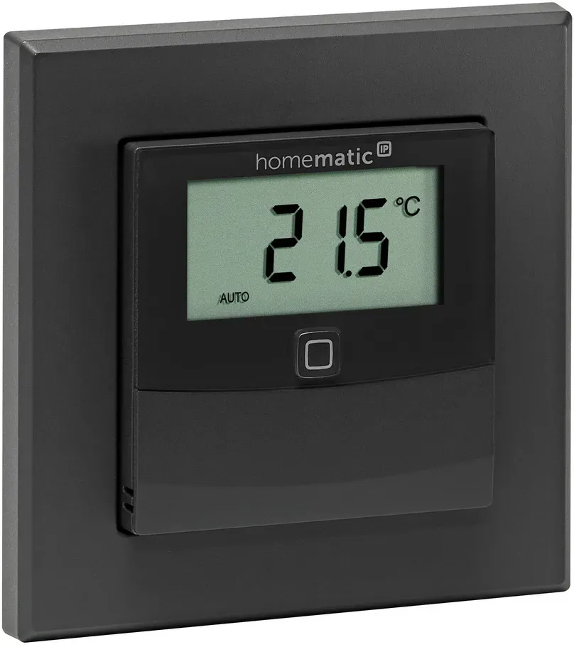 Homematic IP Wired Smart Home Temperatur- und Luftfeuchtigkeitssensor mit Displa...