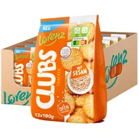 Lorenz Snack-World LORENZ | Clubs Sesam | 12 x 180 g | im Ofen gebacken