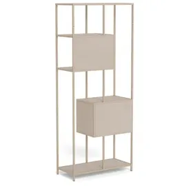 Actona Bücherregal 77 x 35 x 185 cm Grau