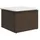vidaXL Gartenhocker 55 x 55 x 37 cm braun
