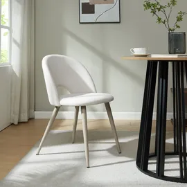 [en.casa] Esszimmerstuhl Karijoki Webstoff Beige 4er Set