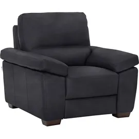 Calia Italia Sessel Gaia Luxus-Microfaser Ginevra 100 x 92 x 94 cm schwarz