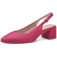 TAMARIS COMFORT Damen Slingpumps aus Leder Elegant, Rosa (Fuxia),