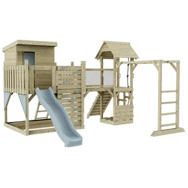 OUTDOORTOYS Spielturm Joost Eisblau Holz