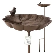 wildlife home Große Vogeltränke stehend auf Stab 0 x 0 cm Braun