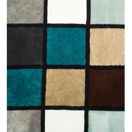 Gözze Cashmere-Feeling Antigua 150 x 200 cm aqua/taupe/petrol