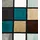 Gözze Cashmere-Feeling Antigua 150 x 200 cm aqua/taupe/petrol