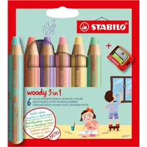 Stabilo Woody 3 in 1 Buntstift 5 St. inkl. Spitzer