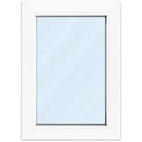 Fenster 50x70 cm, Kunststoff Profil aluplast IDEAL® 4000, Weiß, 500x700 mm, einteilig festverglast, 2-fach Verglasung, individuell konfigurieren